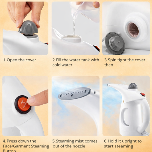 Wrinkle-Free in Minutes – Portable Steam Iron – QuickHeat Pro