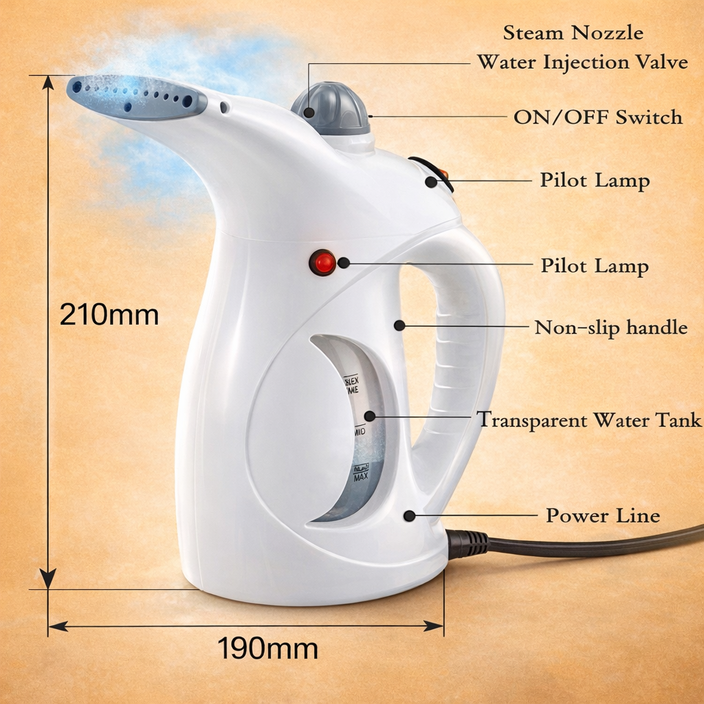 Wrinkle-Free in Minutes β Portable Steam Iron β QuickHeat Pro