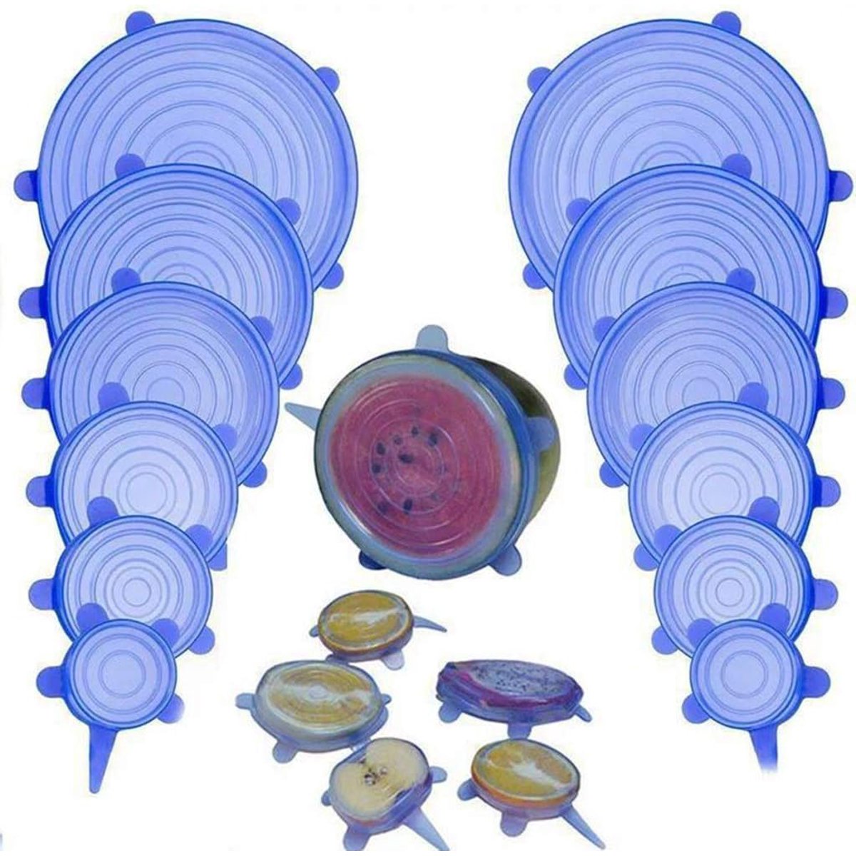 Silicone Stretch Lids 6 Pcs