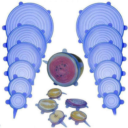 Silicone Stretch Lids 6 Pcs