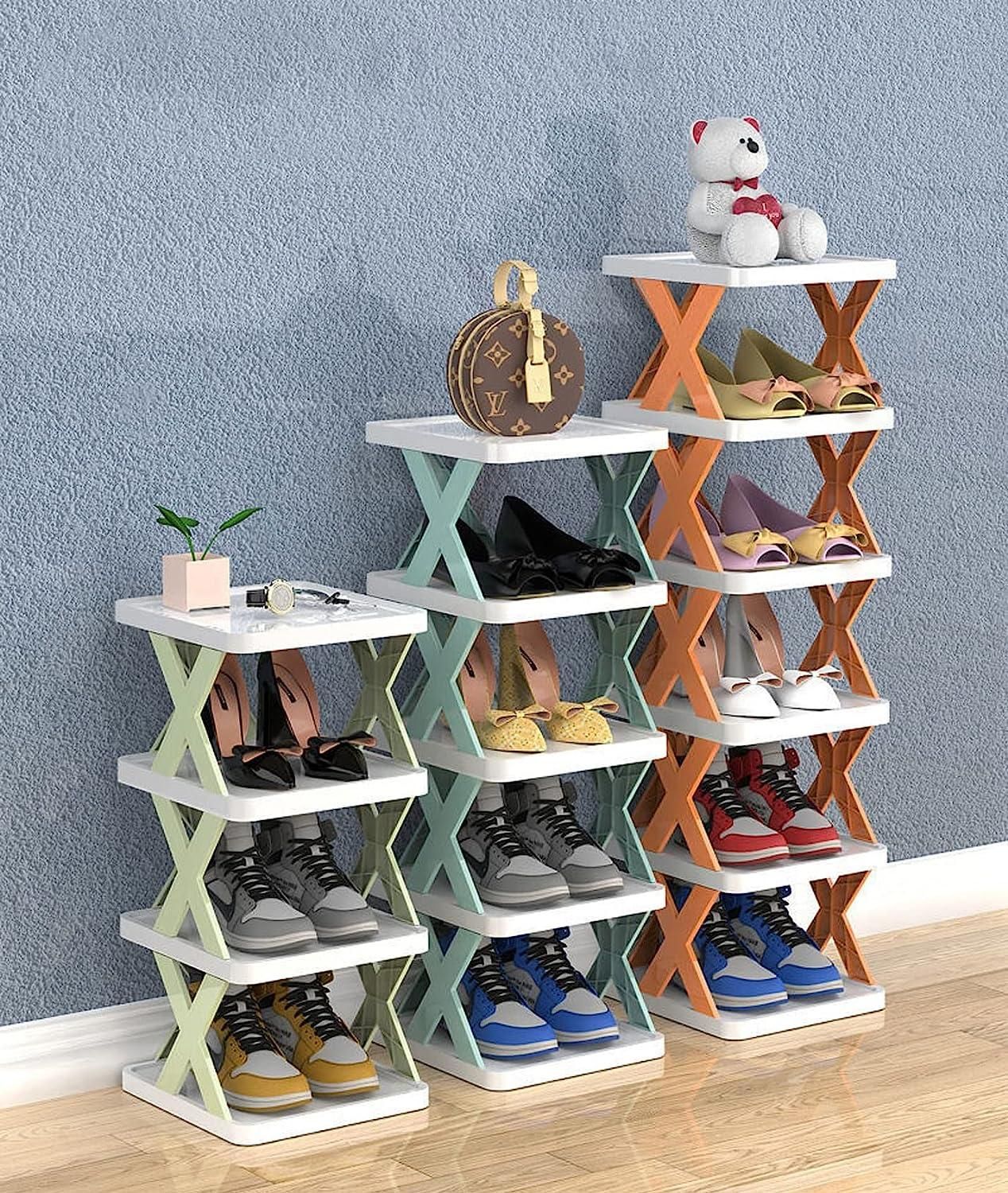 SmartStack 6-Tier Foldable Shoe Organizer Rack