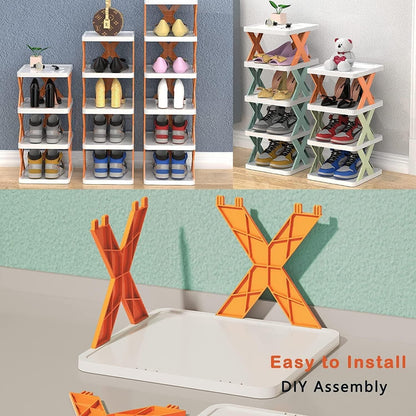 SmartStack 6-Tier Foldable Shoe Organizer Rack