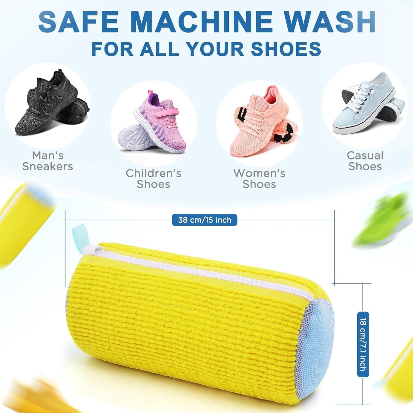 Machine-Wash Your Shoes Without Damage — Zero Bristle Marks, Zero Stress