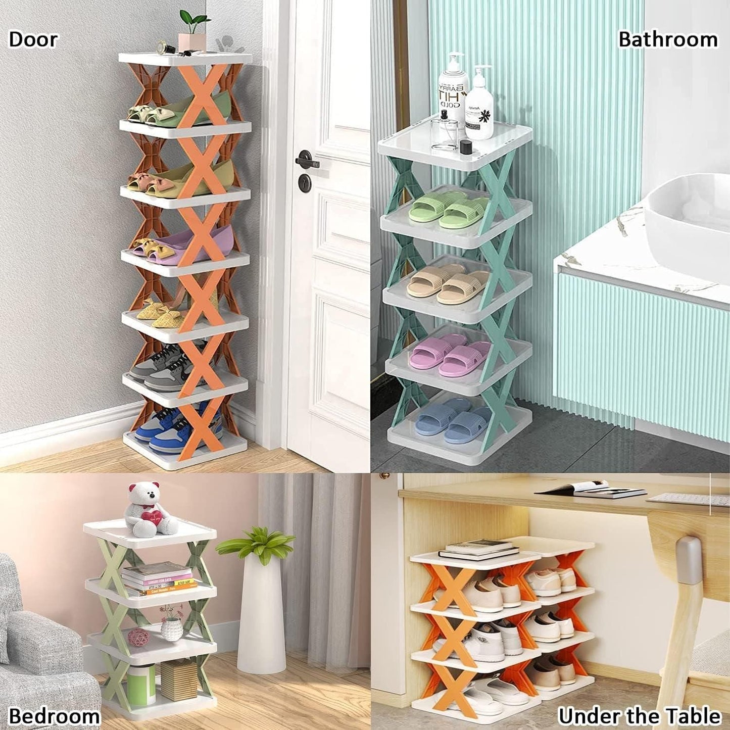 SmartStack 6-Tier Foldable Shoe Organizer Rack