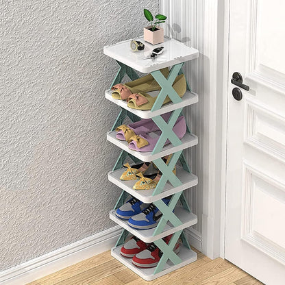 SmartStack 6-Tier Foldable Shoe Organizer Rack