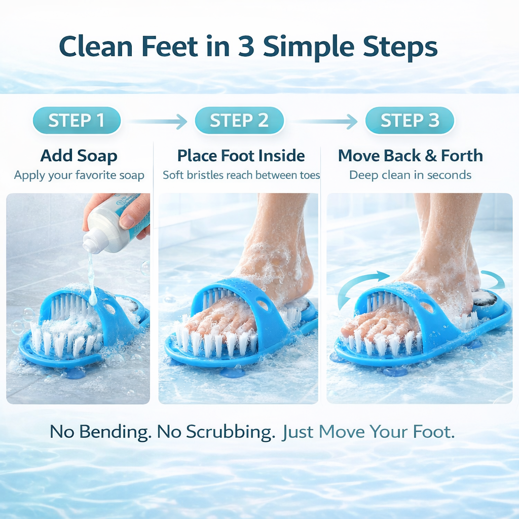 Foot Cleaner - Foot Cleaning Shower Slipper