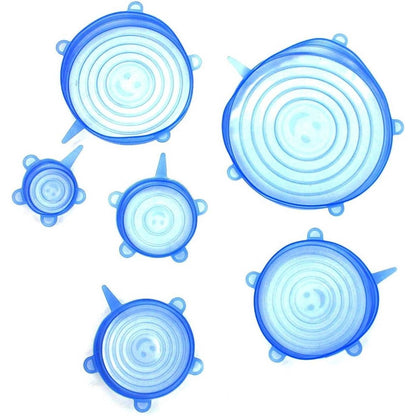 Silicone Stretch Lids 6 Pcs