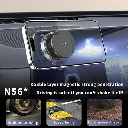 Hands-Free Driving Magnetic Phone Holder – 360° Rotation – SnapHold Pro