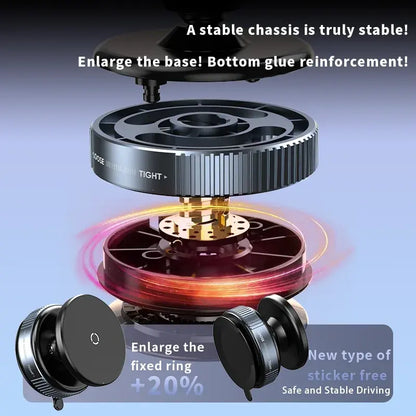 Hands-Free Driving Magnetic Phone Holder – 360° Rotation – SnapHold Pro