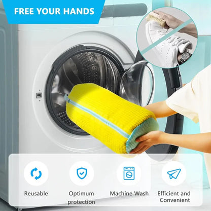 Machine-Wash Your Shoes Without Damage — Zero Bristle Marks, Zero Stress