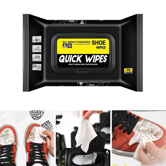 Sneaker Cleaning Wipes – Instant No Water Shoe Cleaner (80 Pack)