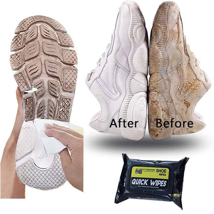 Sneaker Cleaning Wipes – Instant No Water Shoe Cleaner (80 Pack)