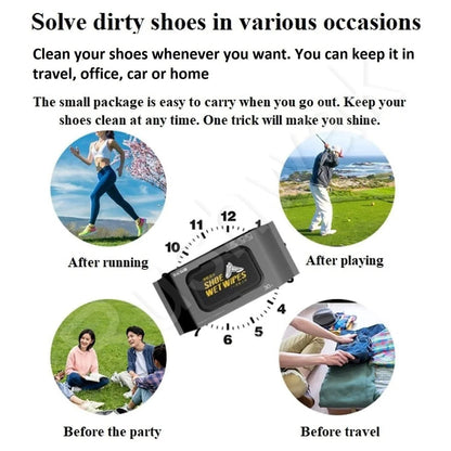Sneaker Cleaning Wipes – Instant No Water Shoe Cleaner (80 Pack)